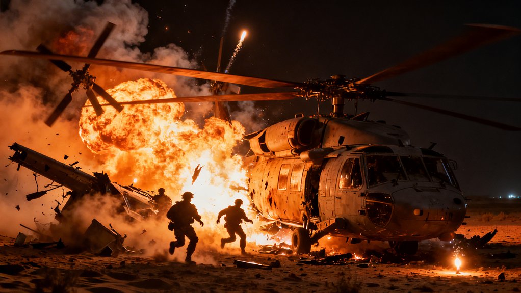 abandoned burning classified documents