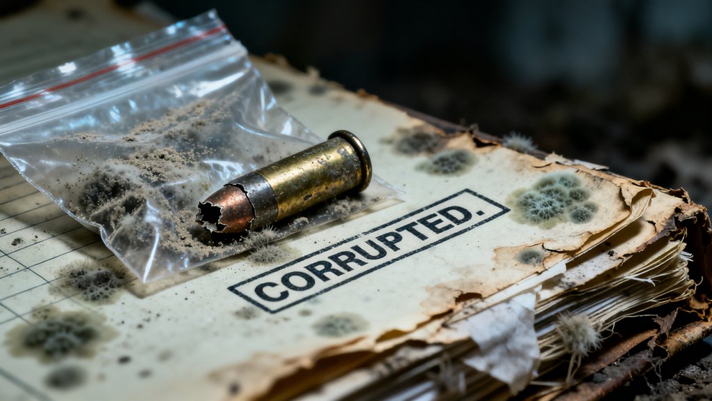 weapon lost evidence corrupted